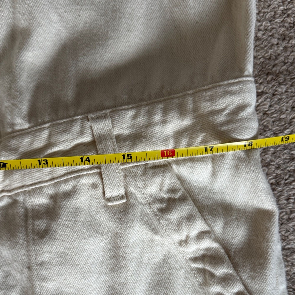 Everlane The Super-Soft Coverall Organic Cotton Women's Cream Jumpsuit Size 10 - Picture 10 of 12